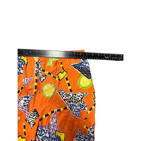 Vtg California Shores Cotton Shorts Bright Colors Medium Jams 80s 90s AC Slater - Picture 11 of 13